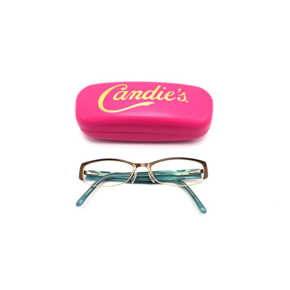 Candie's C ELLA 50-16-135mm Brown/Green Eyeglasses FRAMES ONLY - GOOD CONDITION